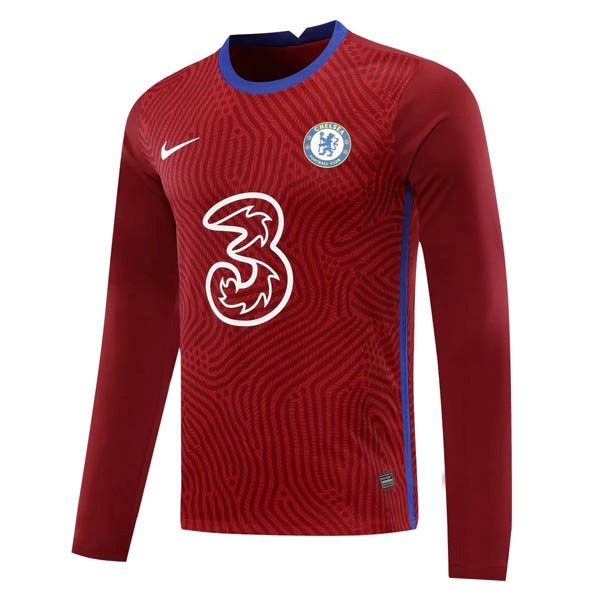 Trikot Chelsea Langarm Torwart 2020-21 Burgund Fussballtrikots Günstig